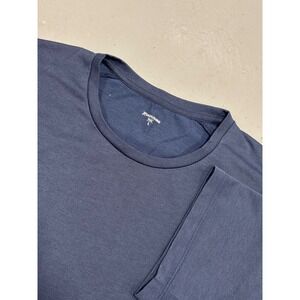 Houdini Mens Short Sleeve Performance Tee Navy Blue Crew Neck Hiking Shirt L